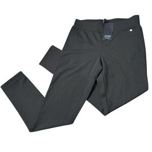 Brand New Jones NY Womens Stretchy‎ Pants Size S Black Polka Dot Career Office